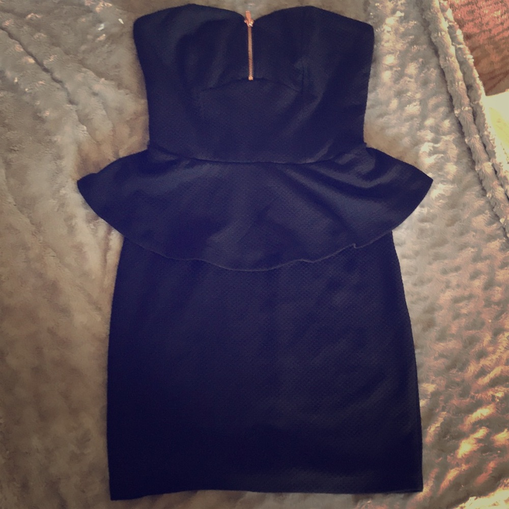 Strapples black dress